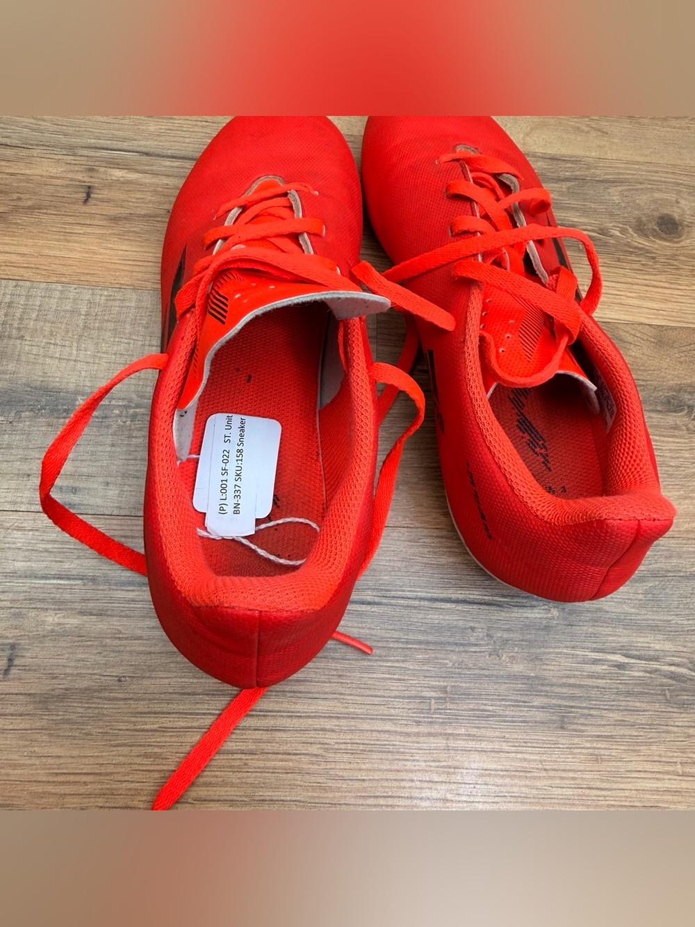 adidas kid size 3.5 Bright Red Athletic Sneaker - Picture 8 of 9